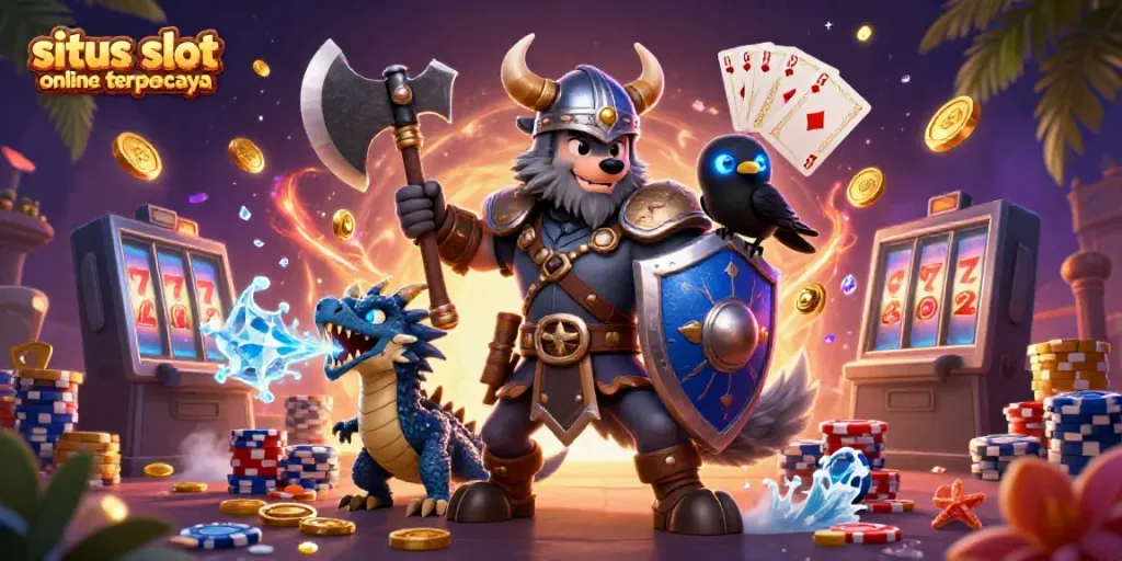 Menangkan hadiah besar dalam permainan situs slot online terpercaya dengan karakter Viking dan naga yang menakjubkan.