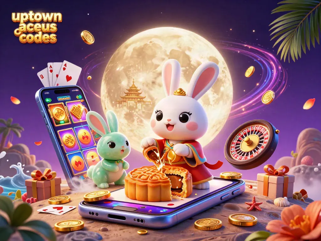 Unlock the excitement of uptown aces bonus codes with this vibrant casino-themed illustration!