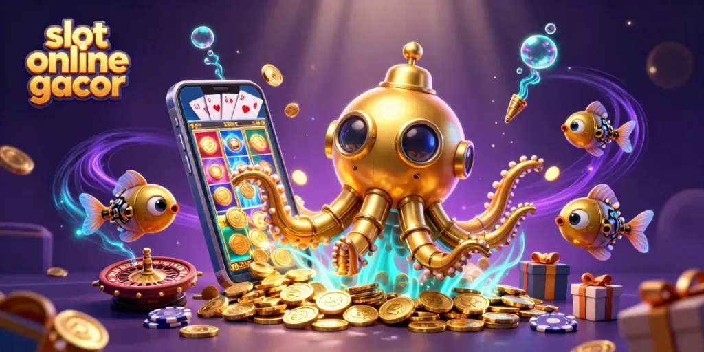 Maximize your fun with slot online gacor as the golden kraken submarine explores riches!
