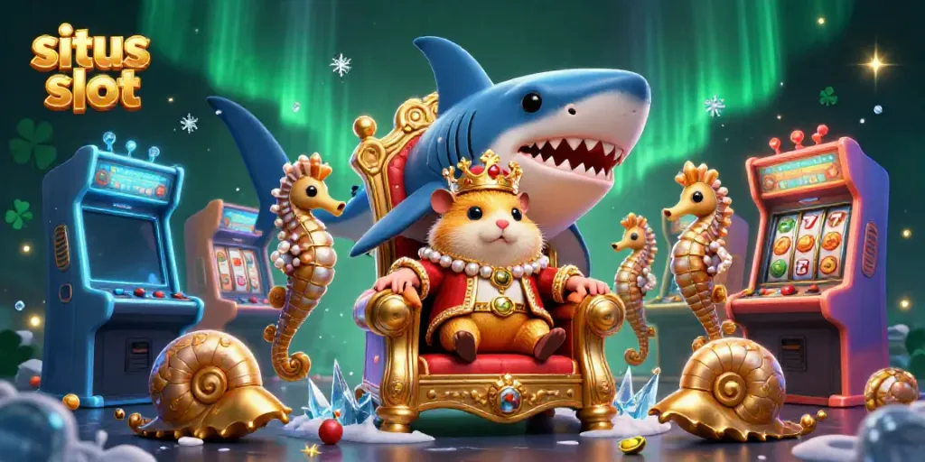 Mainkan situs slot dengan simbol buah dan jackpot yang menyenangkan, dikelilingi karakter cantik dalam desain 3D.