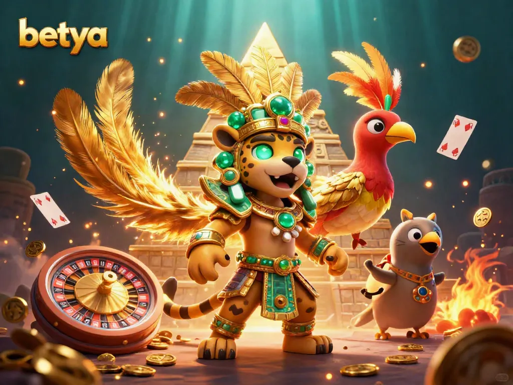 Experience thrilling spins and wins with Betya's vibrant casino adventure featuring unique characters.