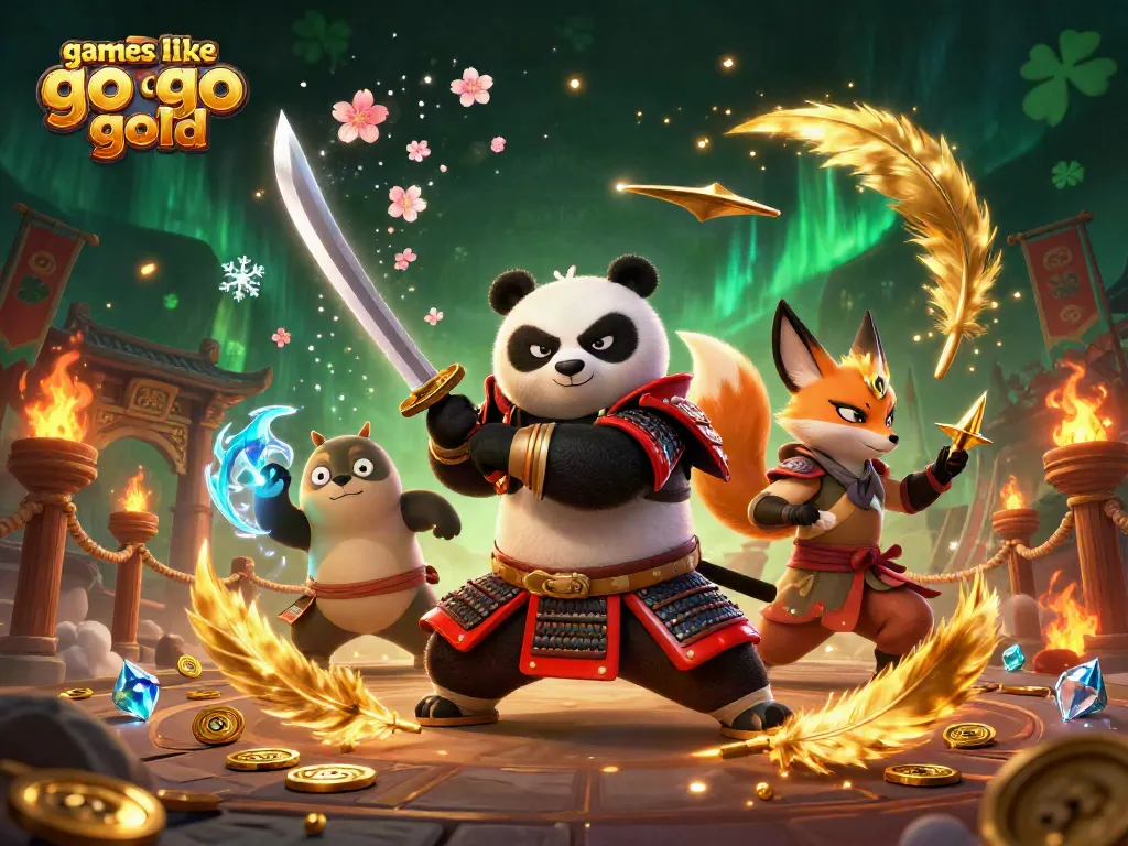 Engage in thrilling gameplay with games like Go Go Gold, featuring dynamic characters and rich casino elements.