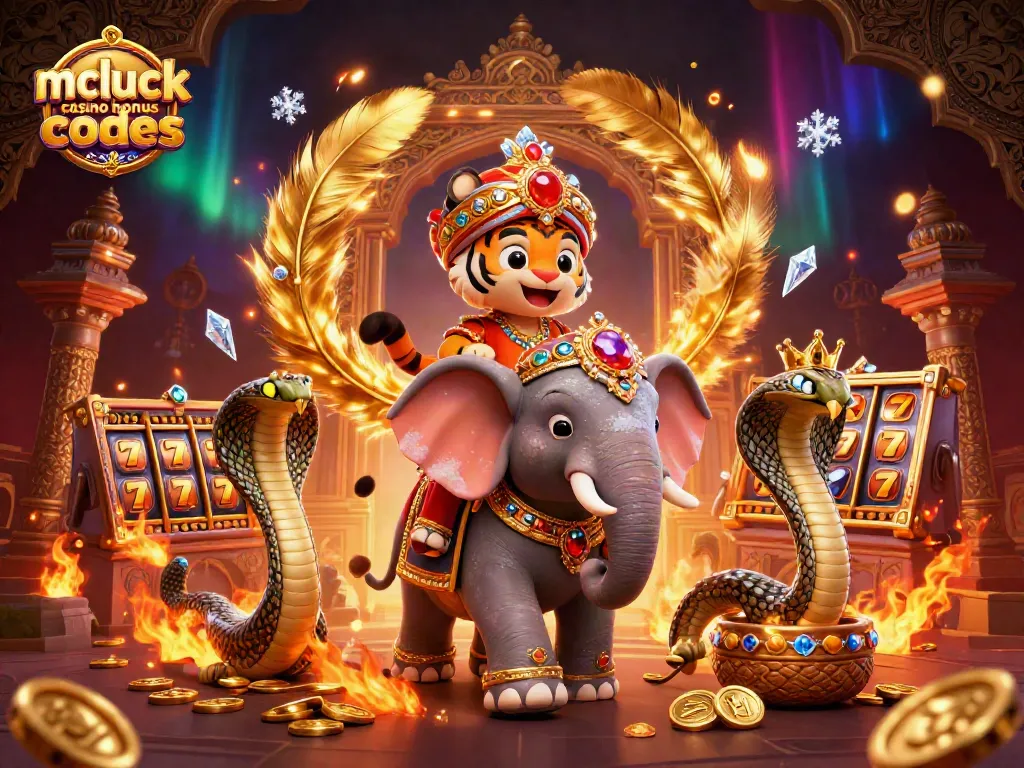 Engage with mcluck casino bonus codes through vibrant 3D illustration depicting excitement in gaming.