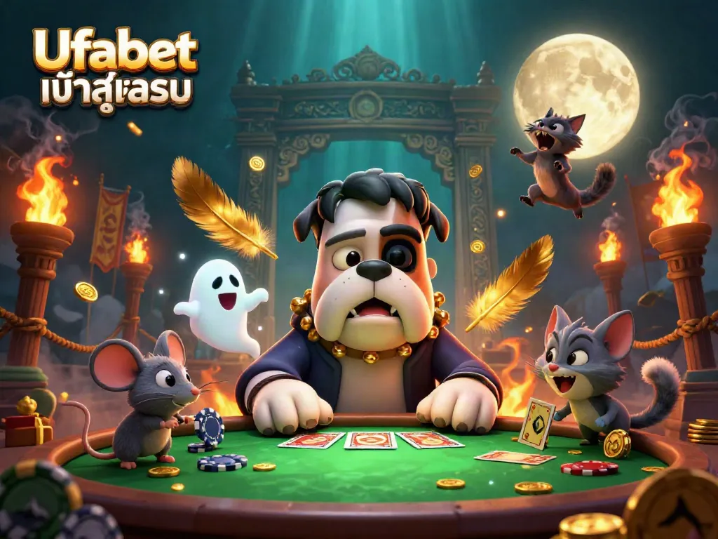 Engage in thrilling games with Ufabet เข้าสู่ระบบ featuring a dynamic casino scene.