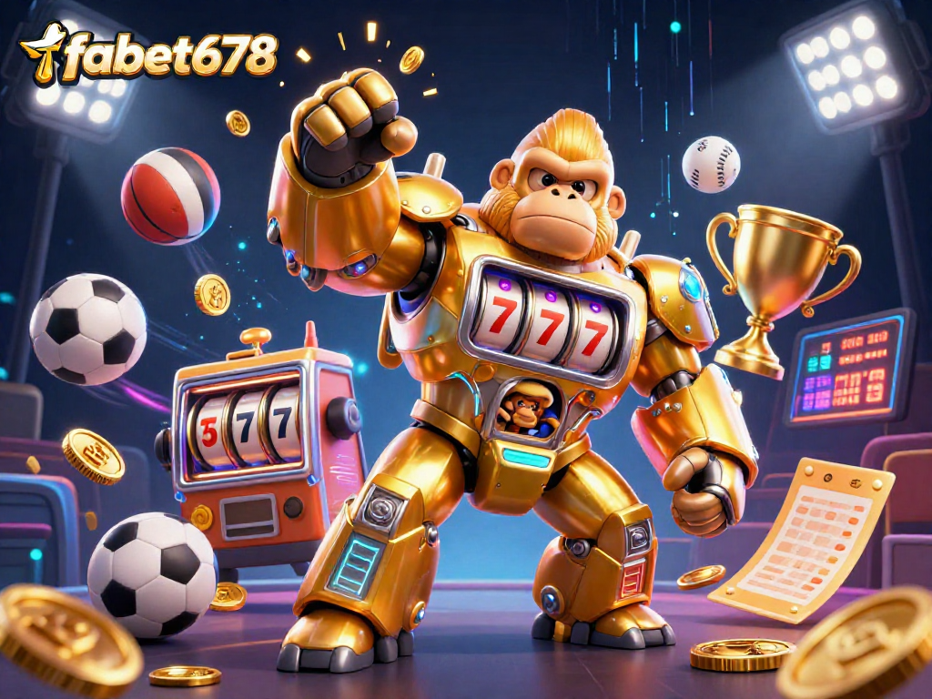 Engage with fabet678, the dynamic gaming mech amidst sports excitement and rich casino elements.