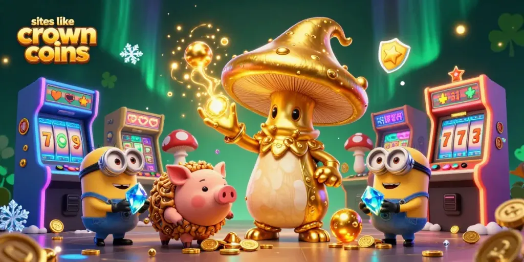 Experience exciting gameplay with sites like crown coins casino featuring engaging slot reels and magical characters.